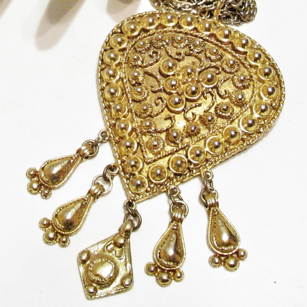 Vintage Kenneth Lane Etruscan Revival Necklace